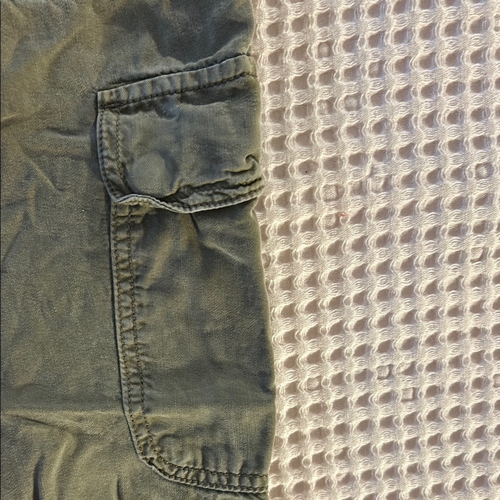 Olive Green Cargo Joggers - Picture 4 of 7